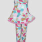 Royal Girls Sets Kitty Girls Full Sleeves Laced Pajama Set - Blue