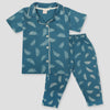 Royal Girls Sets Leaf Girls Button Pajama Set - Green