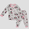 Royal Girls Sets Minnie Girls Full Sleeves Pajama Set - Grey