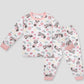 Royal Girls Sets Minnie Girls Full Sleeves Pajama Set - White