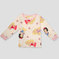 Royal Girls Sets Princess Girls Full Sleeves Pajama Set - Cream