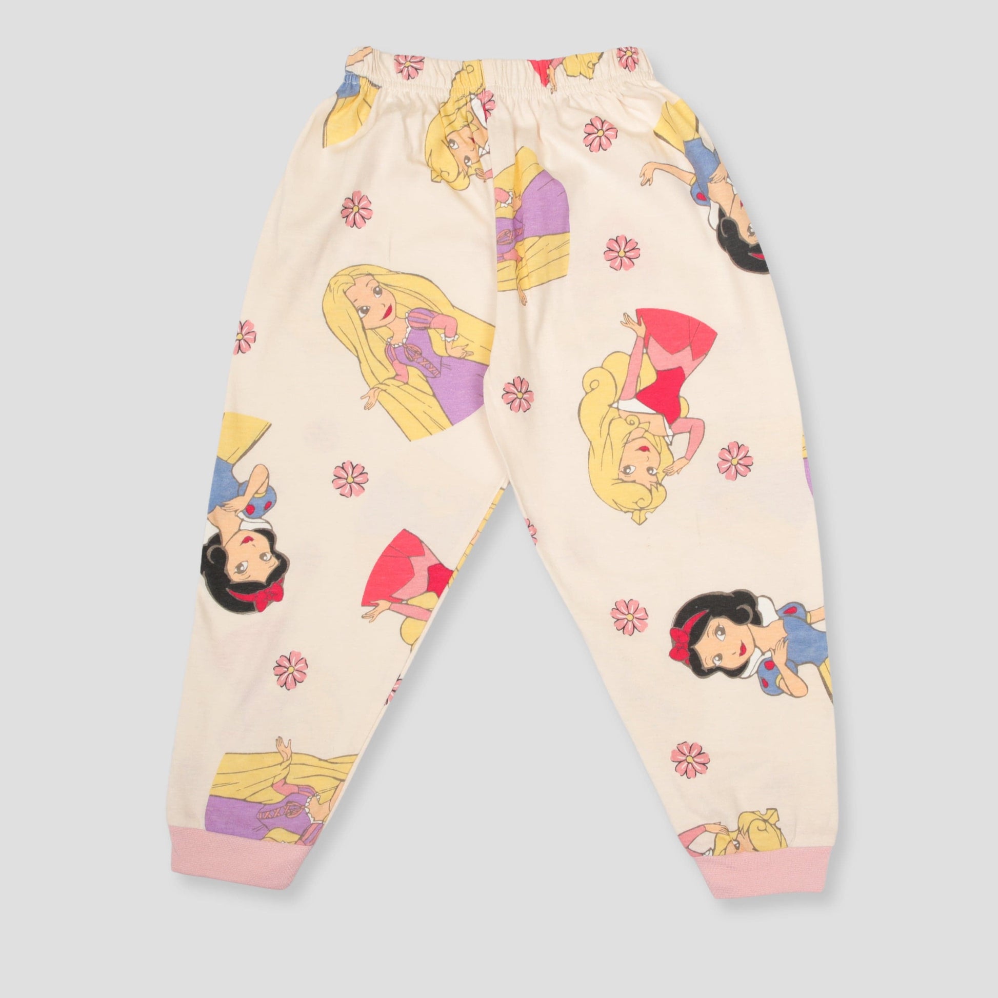 Royal Girls Sets Princess Girls Full Sleeves Pajama Set - Cream