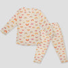 Royal Girls Sets 3 yr Rainbow Girls Full Sleeves Pajama Set- Off White