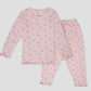 Royal Girls Sets Rose Girls Full Sleeves Pajama Set - Pink