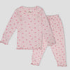 Royal Girls Sets Rose Girls Full Sleeves Pajama Set - Pink