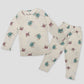 Royal Girls Sets Snitch Girls Full Sleeves Pajama Set- Beige