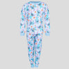 Royal Girls Sets Stitch Girls Full Sleeves Pajama Set - Blue