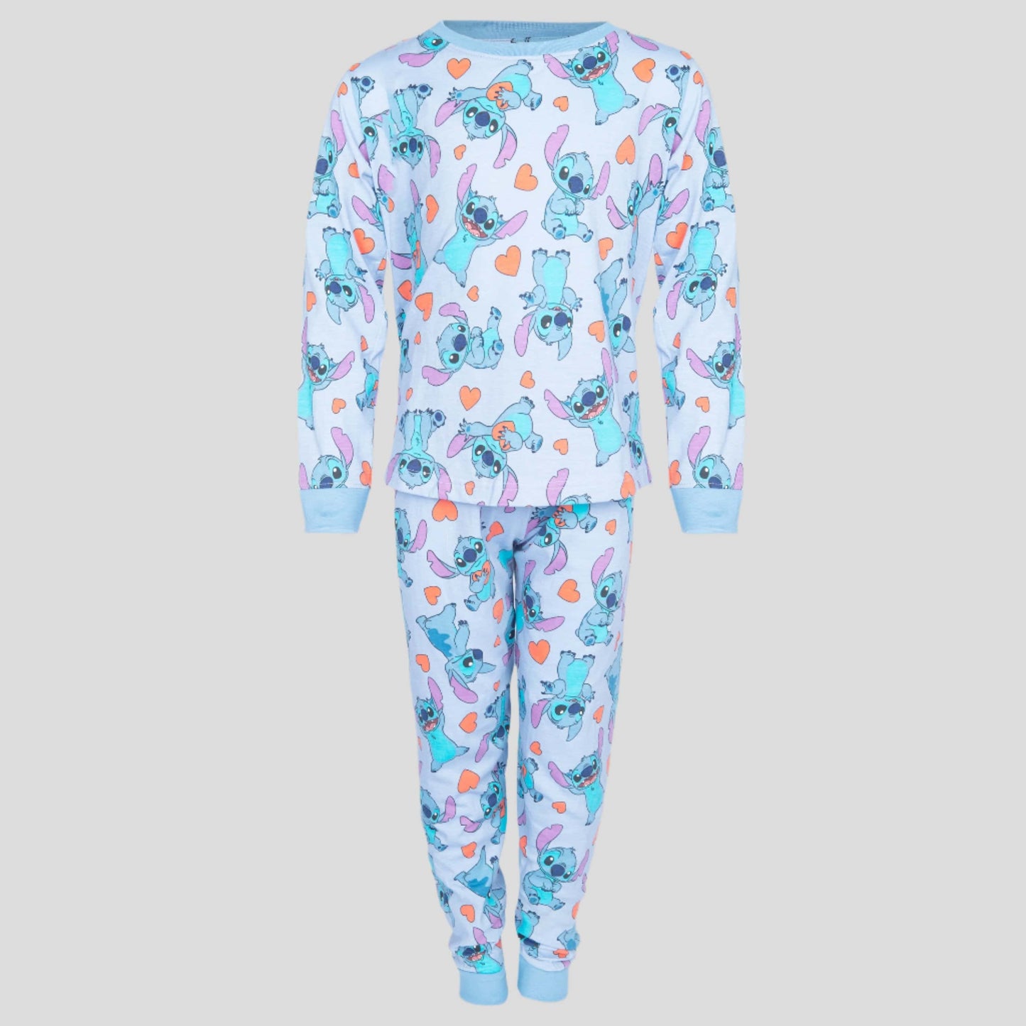 Royal Girls Sets Stitch Girls Full Sleeves Pajama Set - Blue