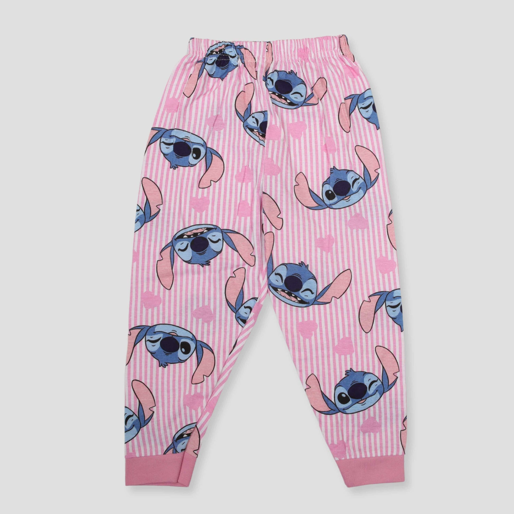 Royal Girls Sets Stitch Girls Full Sleeves Pajama Set - Pink