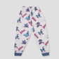 Royal Girls Sets Stitch Girls Full Sleeves Pajama Set - White