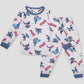 Royal Girls Sets Stitch Girls Full Sleeves Pajama Set - White