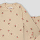 Royal Girls Sets Strawberry Girls Full Sleeves Pajama Set - Brown