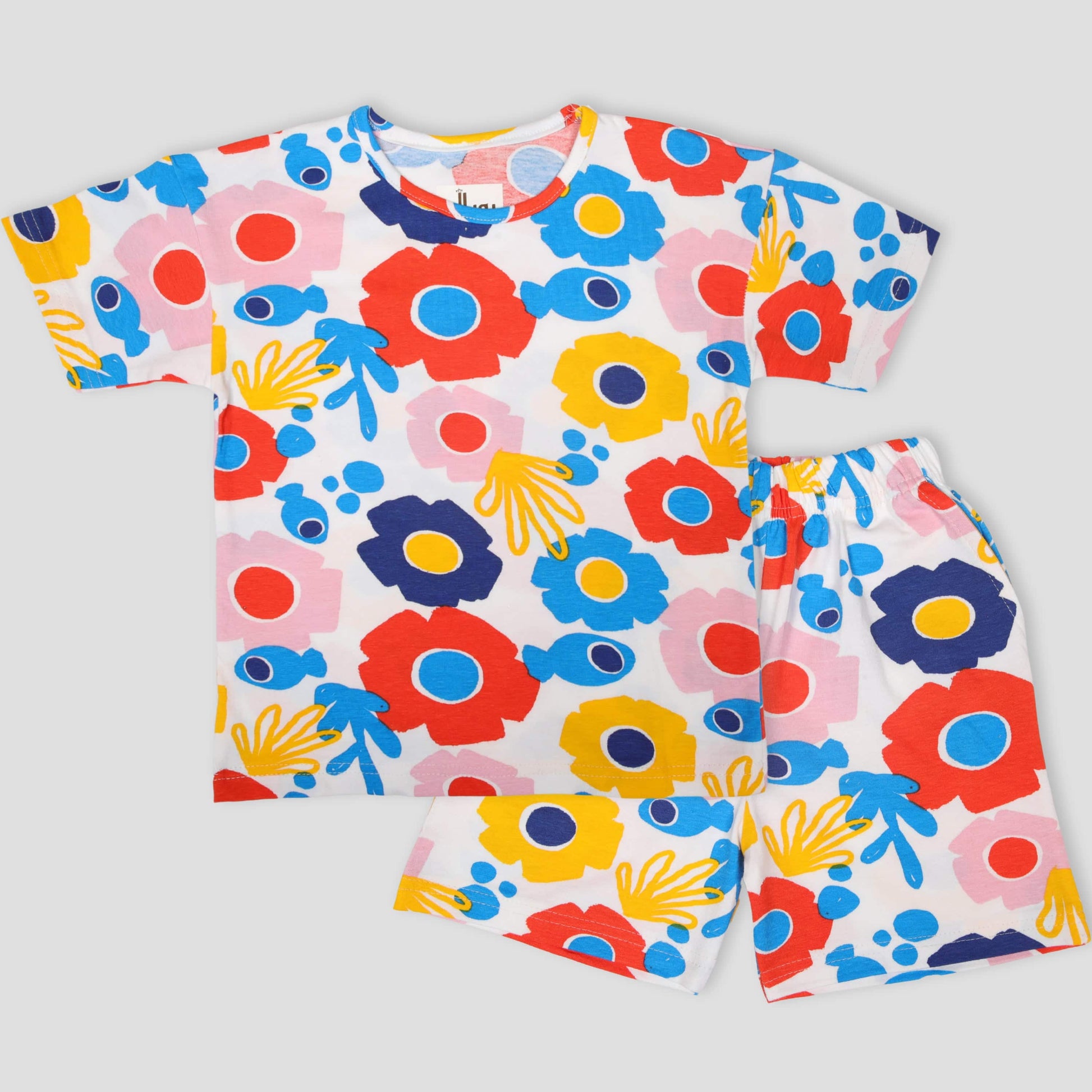 Royal Girls Shorts set Floral Girls Shorts Set - Multi color