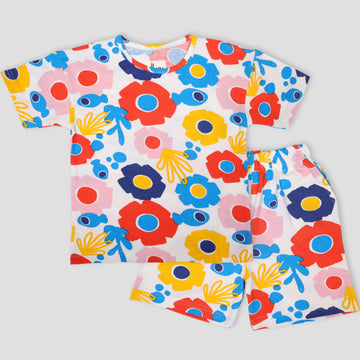 Royal Girls Shorts set Floral Girls Shorts Set - Multi color