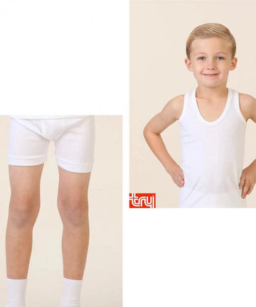 TRY Inner Wears Boys sleeveless inner set with shorts
