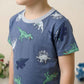 Dino Park Boys Half Sleeves Pajama Set - Blue