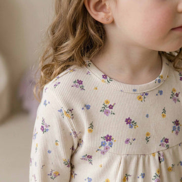 First Bloom Girl Pajama Set - Cream