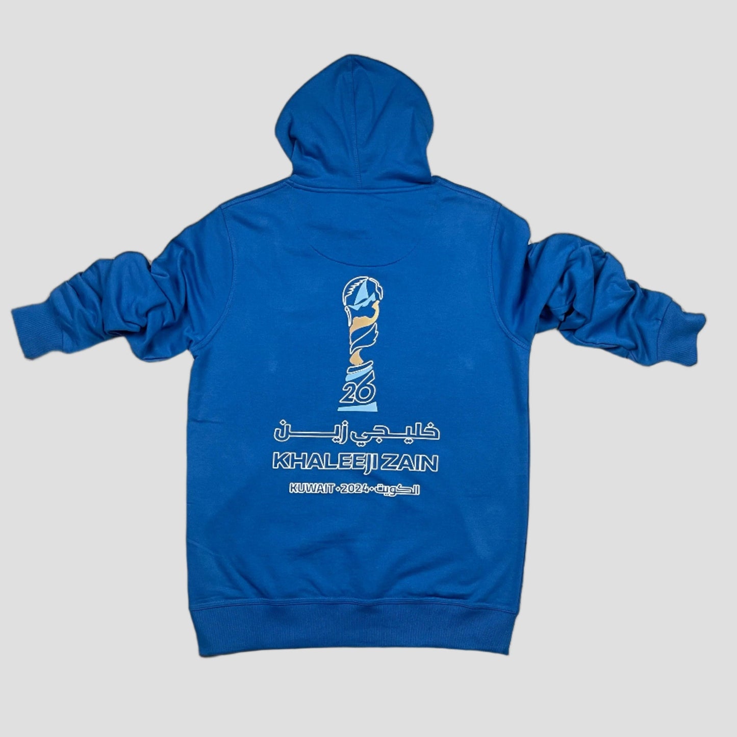 Zain Gulf cup kuwait Sports Jersey Kuwait Zipper Hoodie Jacket Jersey - Blue