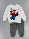 Zara Boys Sets Amazing Spider Man Boy Sweatshirt Set- White