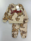 Zara Boys Sets Simba Boy Sweatshirt Set- Brown