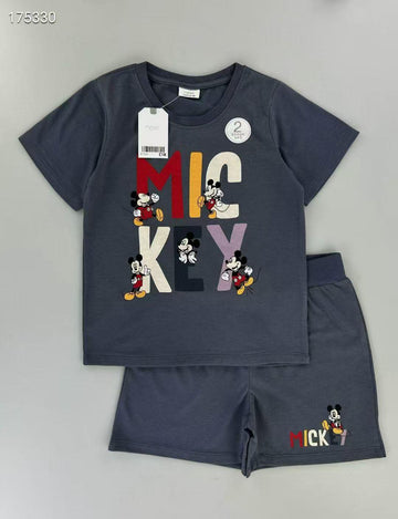 Zara Boys Short Sets 3 yrs Mickey Boys Shorts Sets Zara-Dark Grey