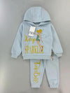 Zara Girls Sets Angel Bell Girl Hoodie Set- Blue