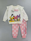 Zara Girls Sets Minnie Friends Girl Sweatshirt Set- White