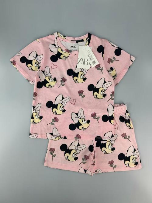 Zara Girls Shorts set 3 yr Minnie Girls Shorts Set Zara-Light Pink